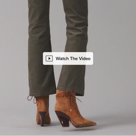 Tory Burch Lila Green Leather (Suede) Women's Bootie Size: 5.5 - Picture 16 of 16